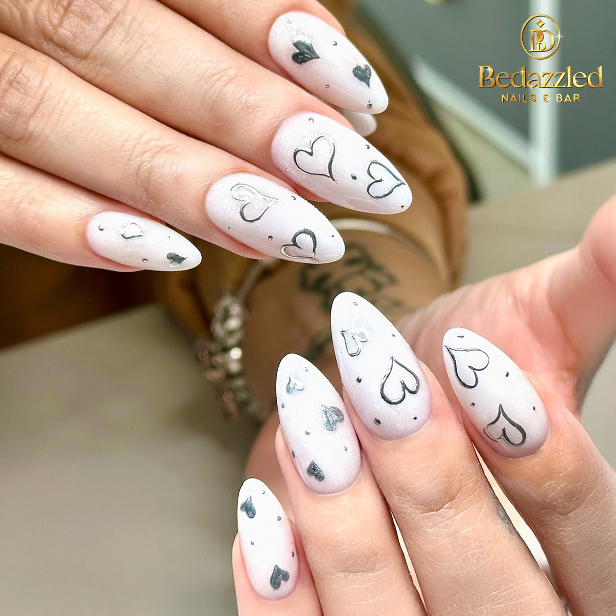 Bedazzled Nails And Bar nail photo 6